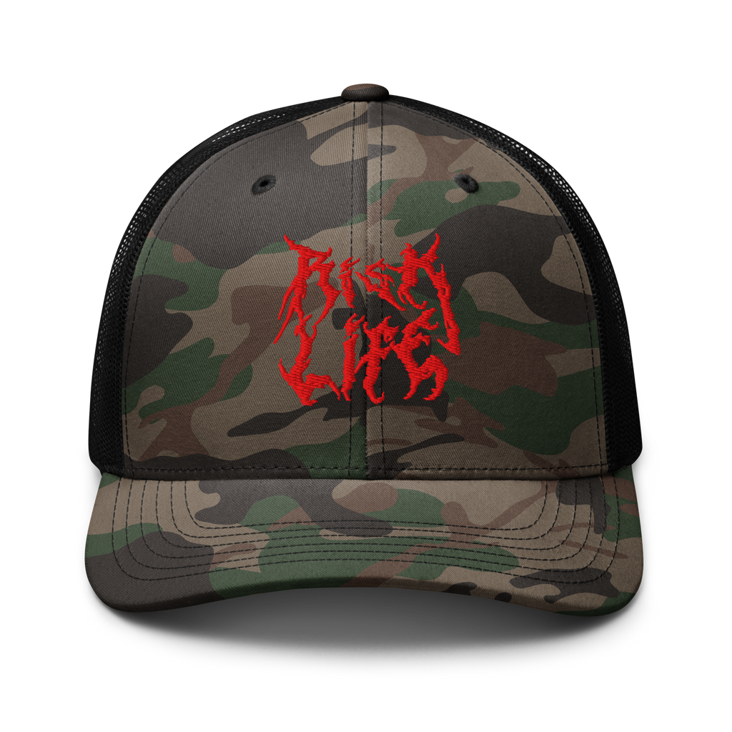 Risk Life Camouflage Trucker Hat