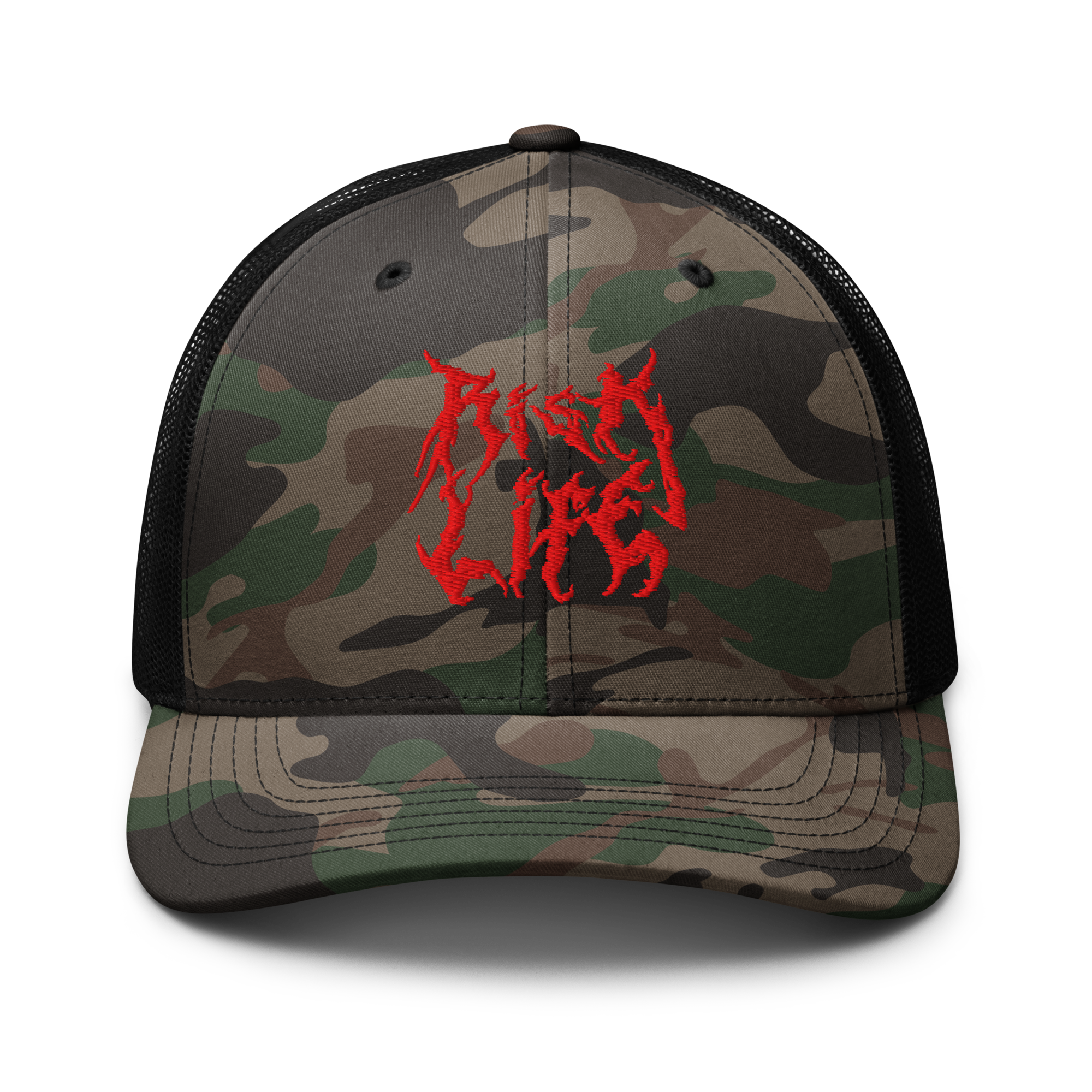 Risk Life Camouflage Trucker Hat