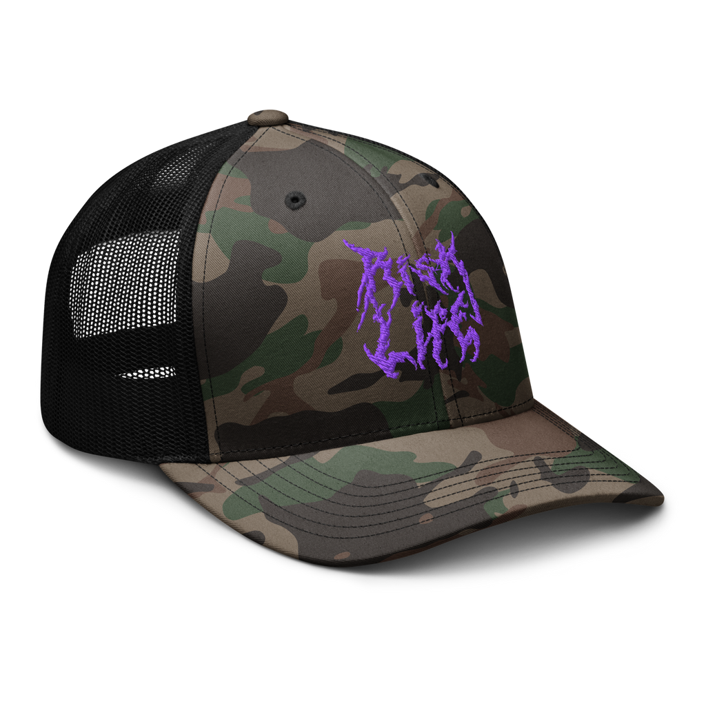 Risk Life Camouflage Trucker Hat