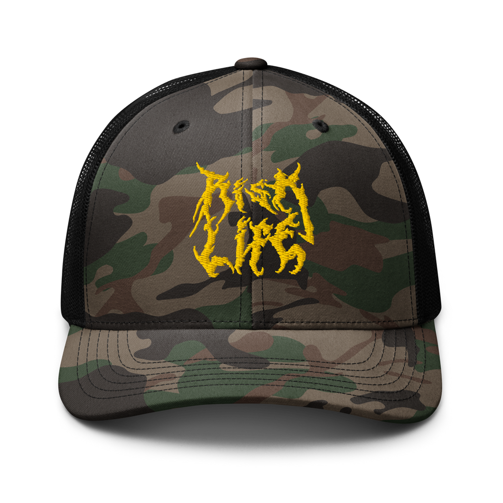 Risk Life Camouflage Trucker Hat