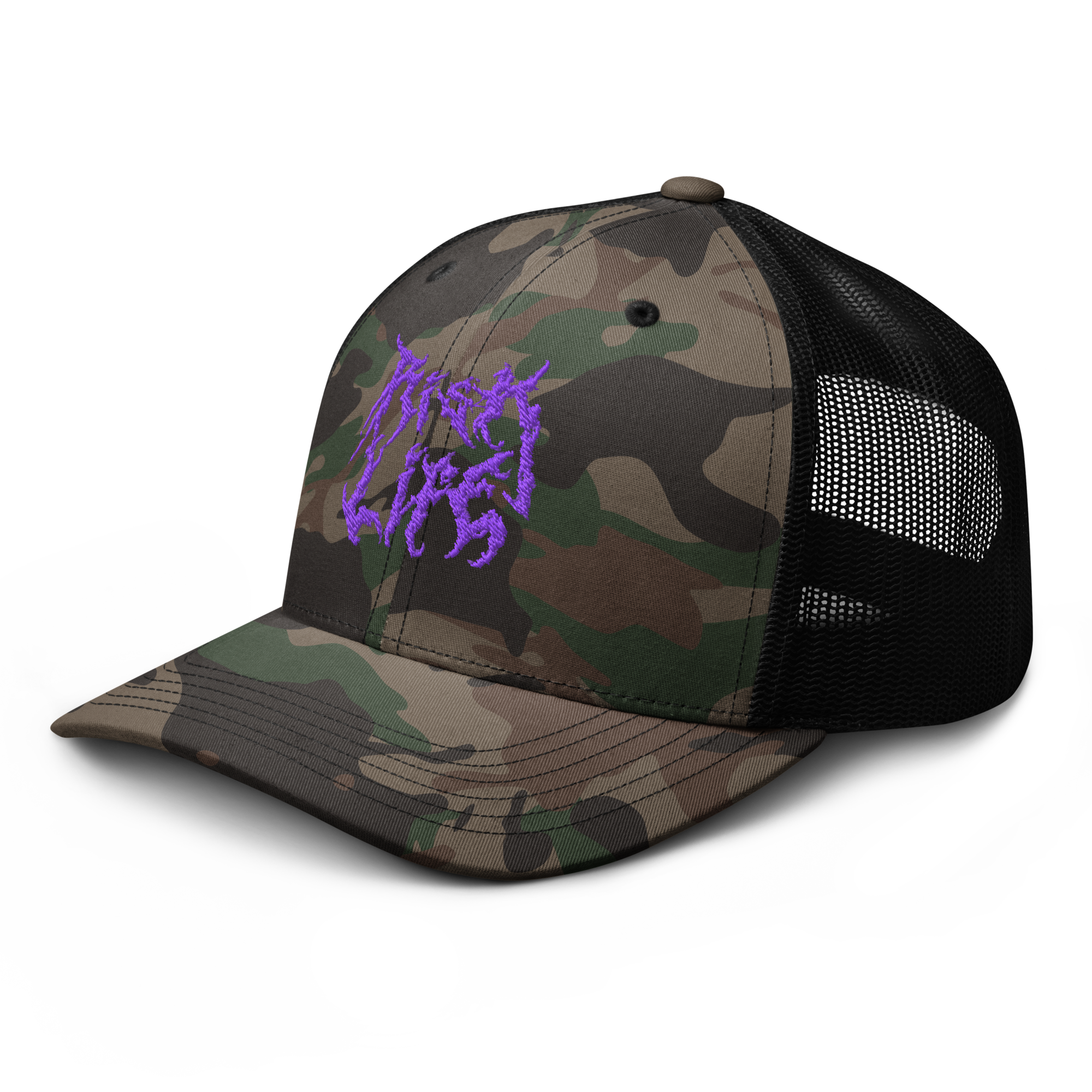 Risk Life Camouflage Trucker Hat