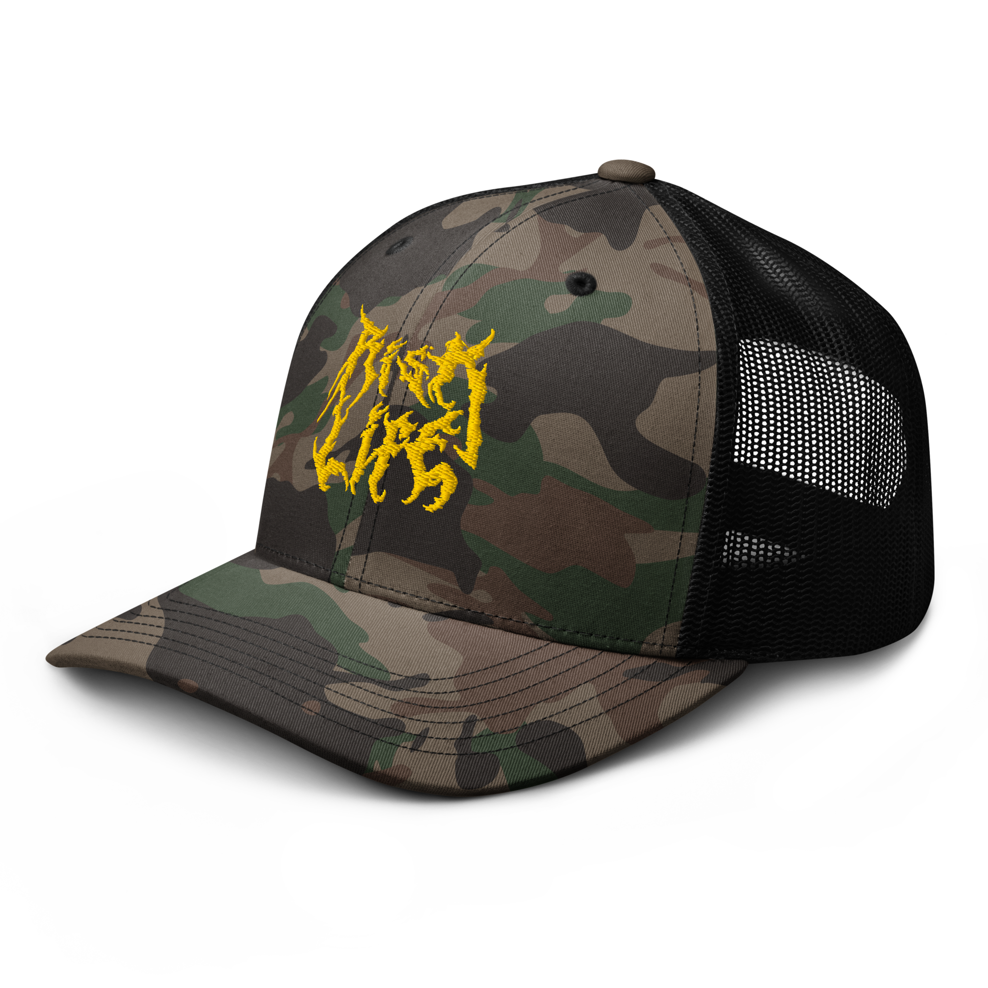 Risk Life Camouflage Trucker Hat