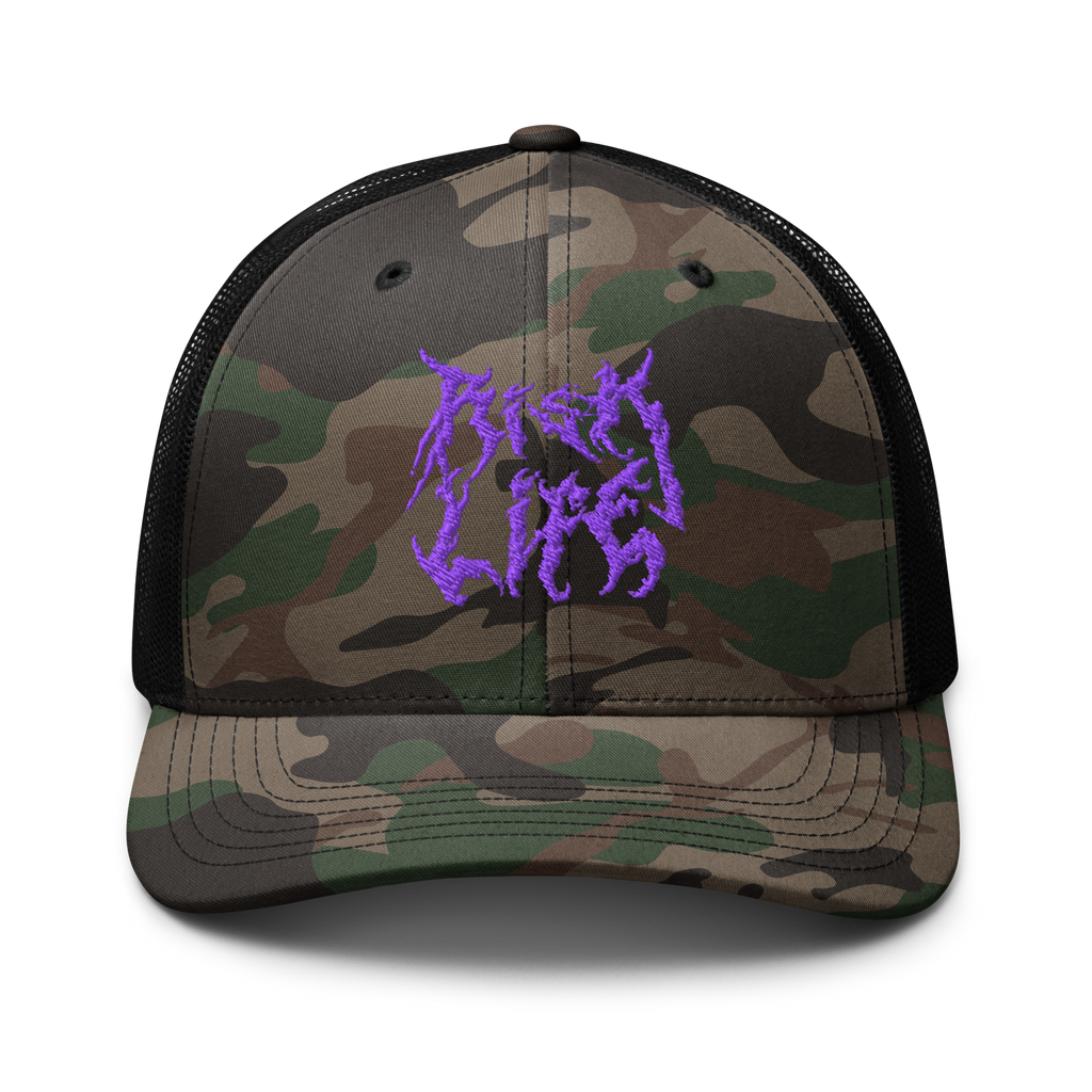 Risk Life Camouflage Trucker Hat