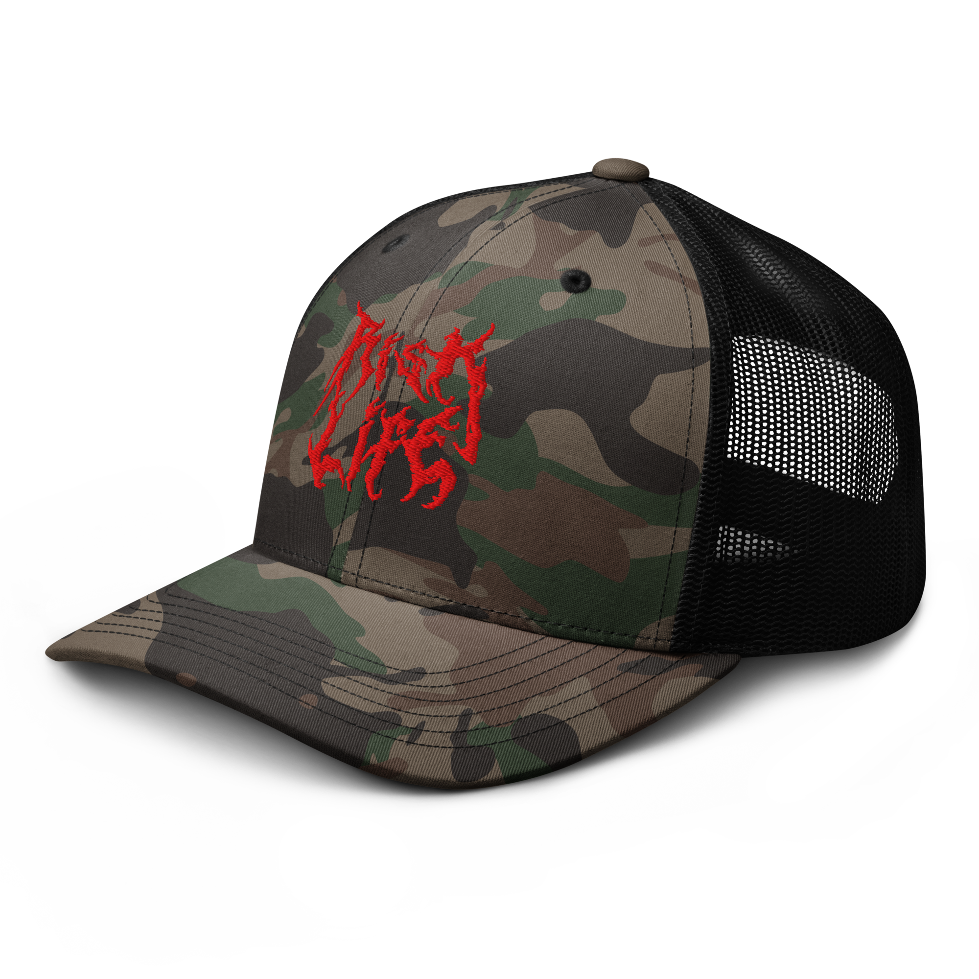 Risk Life Camouflage Trucker Hat