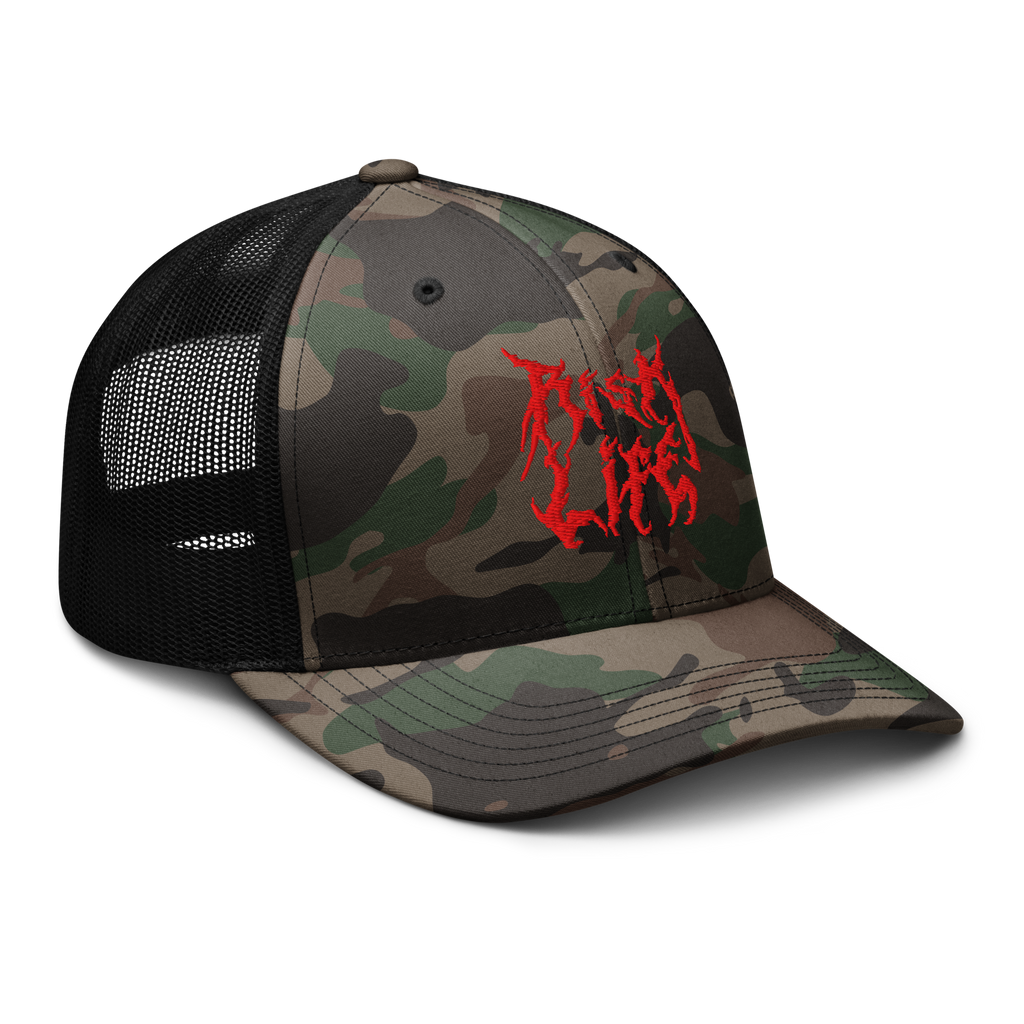 Risk Life Camouflage Trucker Hat