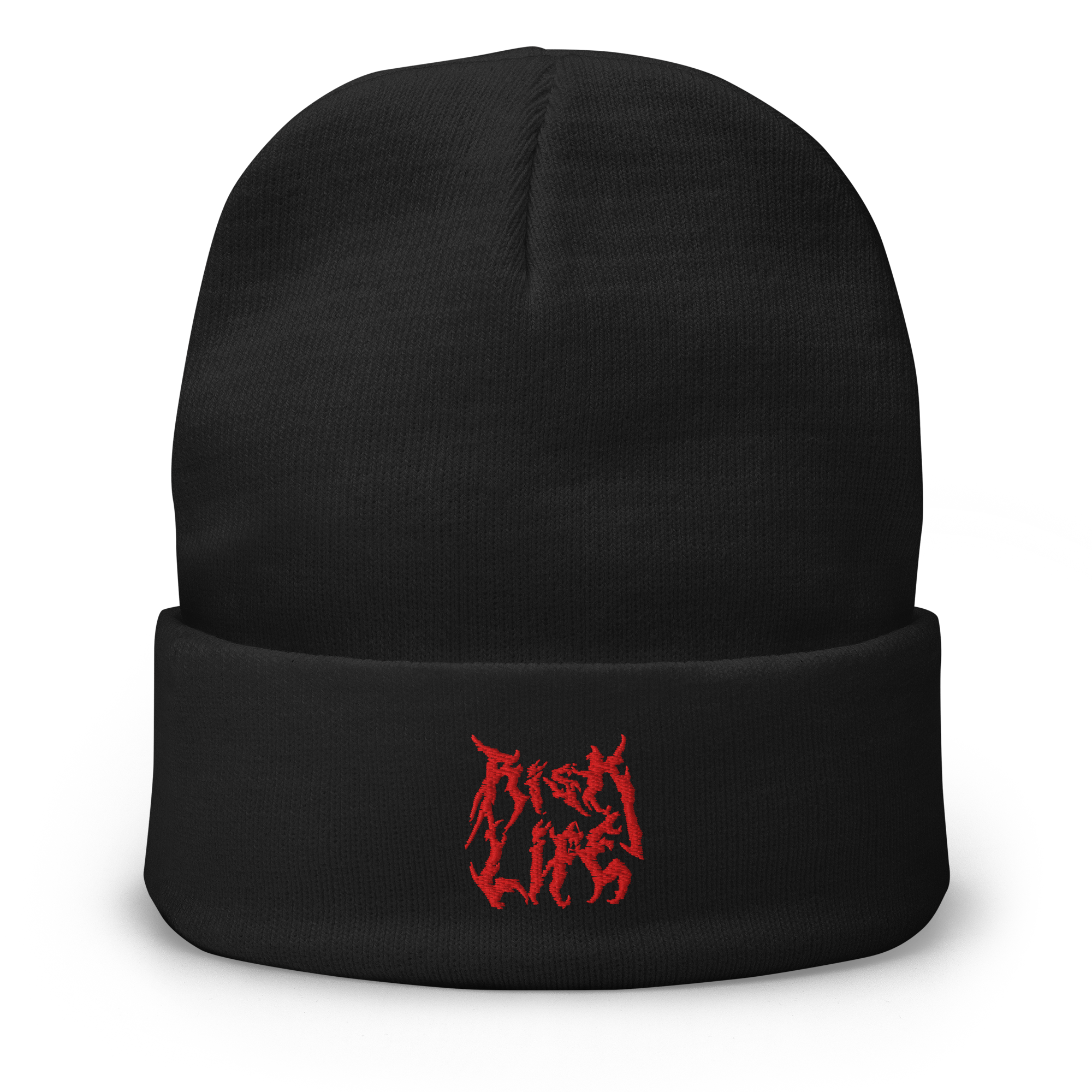 Risk Life Embroidered Beanie